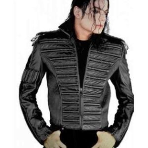 Michael Jackson Leather Black Jacket