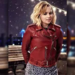 Last Christmas Movie Emilia Clarke Red Leather Jacket