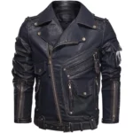 Black Leather Moto Jacket