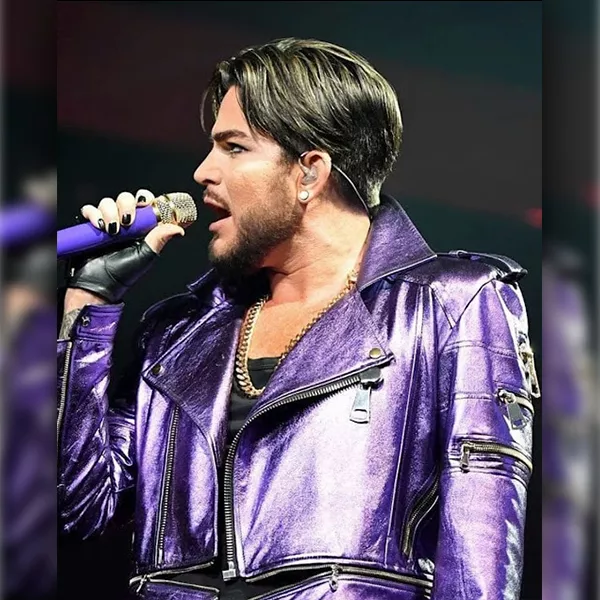 Adam Lambert Shiny Purple Jacket