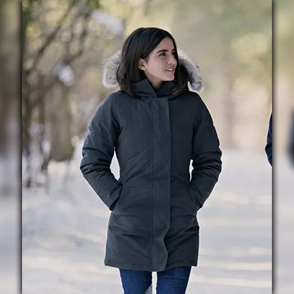 Let It Snow Isabela Moner Fur Hooded Coat