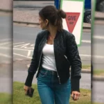 Fool Me Once 2024 Michelle Keegan Quilted Leather Jacket