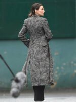 Michelle Keegan Grey Long Coat