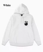Stussy 8 Ball Pullover White Hoodie