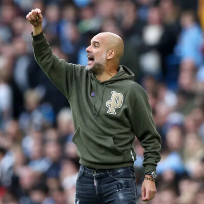 Pep Guardiola Fleece Hoodie front view
