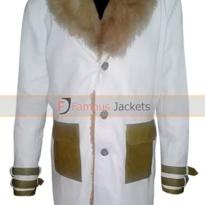 Vin Diesel XXX Xander Cage White Leather Brown Fur Coat