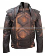 Aniline Distressed Brown Copper Vintage Classic Jacket
