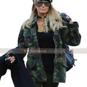Paris Hilton Aspen Queen Camouflage Cotton Jacket