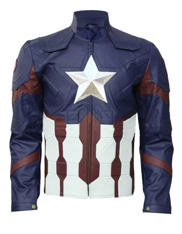 Captain America ( Chris Evans ) Avengers Endgame Leather Jacket