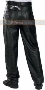 Sons Of Anarchy Motorcycle Leather Pants With Patches