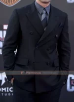 CA Civil War Premiere Sebastian Stan Black Suit