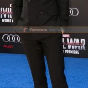CA Civil War Premiere Sebastian Stan Black Suit