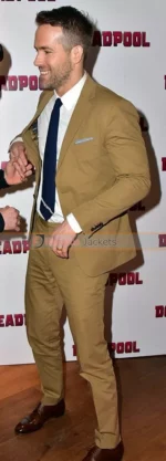 Deadpool Screening Ryan Reynolds Mustard Suit