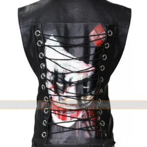 Property Of Joker Black Leather Vest