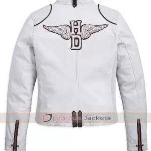 HD Harley-Davidson White Cottonwood Women Leather Jacket