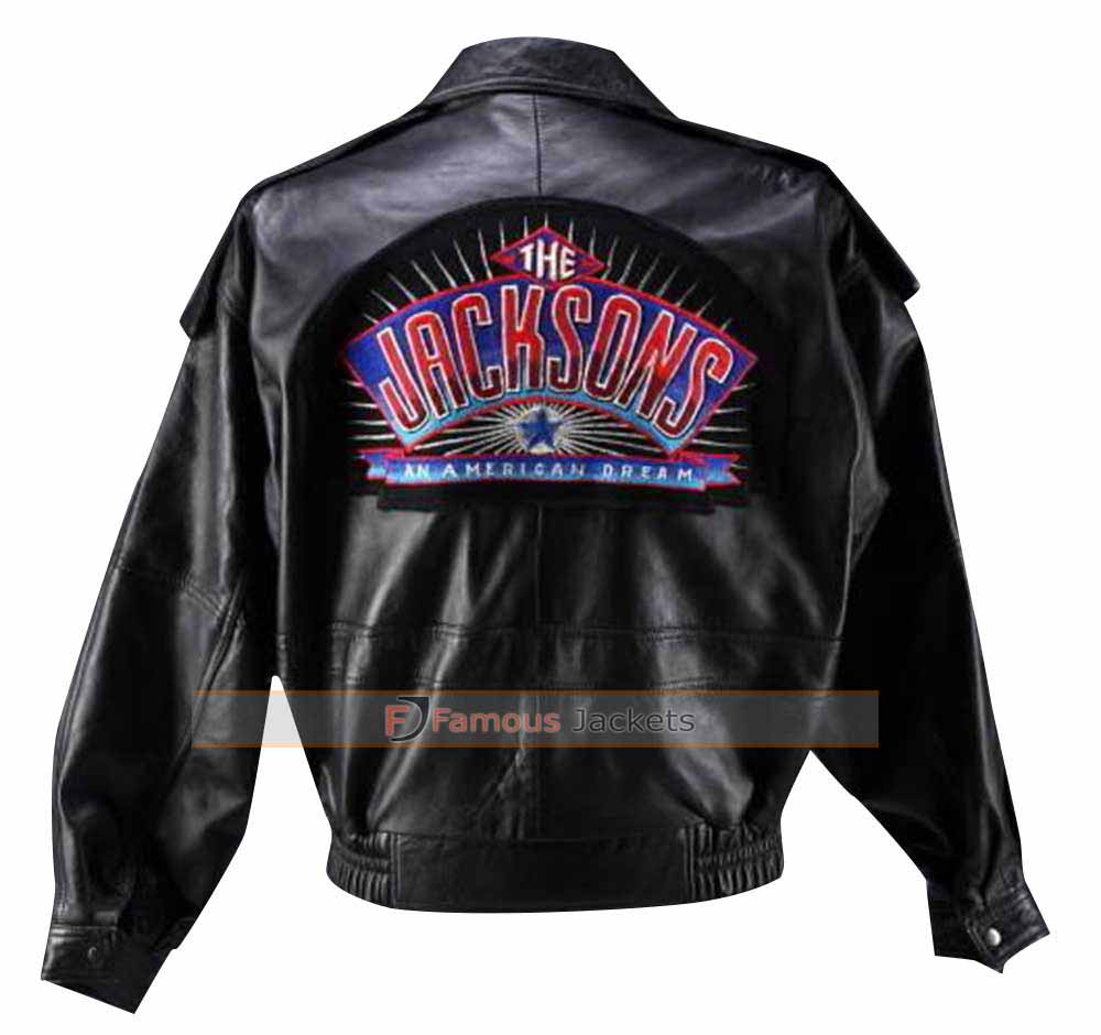 The Jacksons An American Dream Bomber Leather Jacket