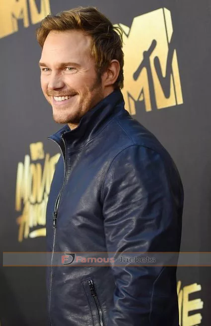 Chris Pratt MTV 2016 Movie Award Leather Jacket