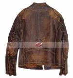 Italian Job Seth Green (Lyle) Distressed Leather Jacket