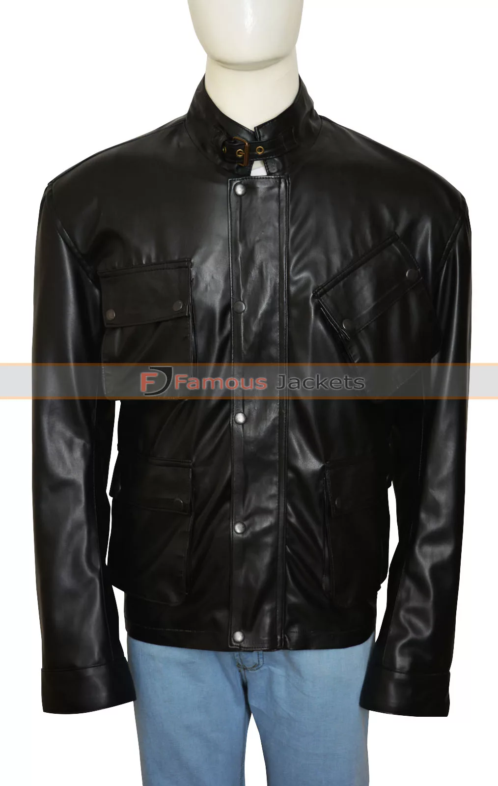 Blitz Tom Brant Jason Statham Movie Leather Jacket - Famous Jackets