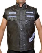 Sons Of Anarchy Jax Teller Motorcycle Leather Vest UK