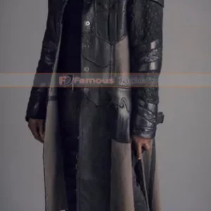 Roger R. Cross (Six) Dark Matter TV Series Trench Leather Coat Costume