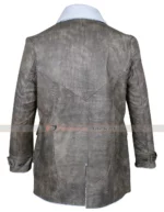 Bane Dark Knight Rises Grey Shearling Coat