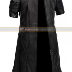 Devil May Cry 4 Dante Black Trench Leather Coat