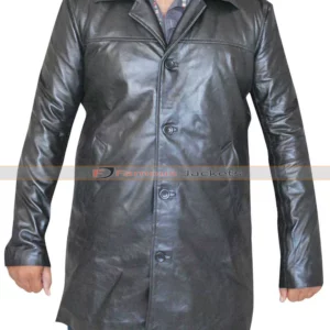 Training Day Denzel Washington (Alonzo Harris) Black Leather Coat