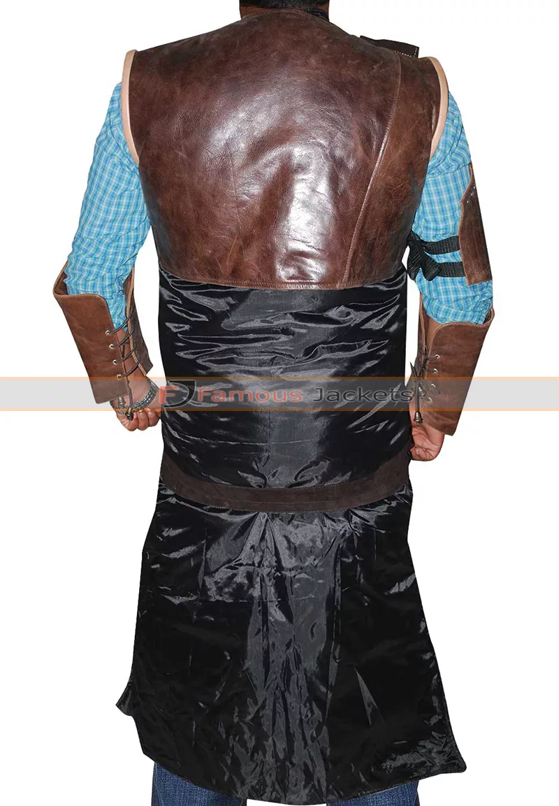 The Witcher 3 Wild Hunt Geralt Cosplay Leather Costume - Famous Jackets