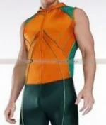 Aquaman Smallville Hoodie Costume Leather Vest