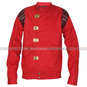 Akira Shotaro Kaneda Capsule Logo Red Cotton Jacket