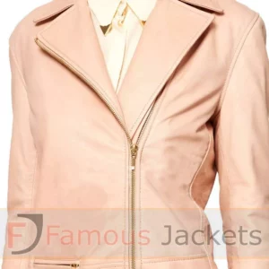 Sara Berman Edie Pink Leather Jacket