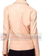 Sara Berman Edie Pink Leather Jacket