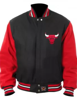 Men’s Chicago Bulls Poly Twill Logo Jacket