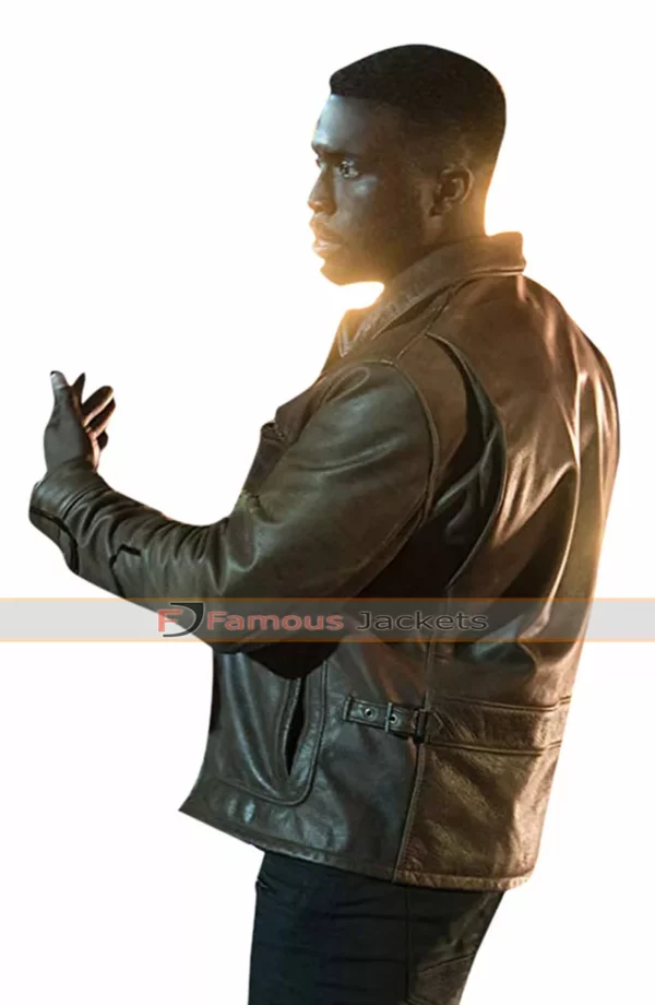 Dmitri The First Purge Y'lan Noel Brown Leather Jacket