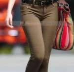Selena Gomez Dream Out Loud Commercial Brown Leather Pants