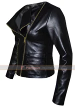 Chrissy Teigen Black Leather Jacket